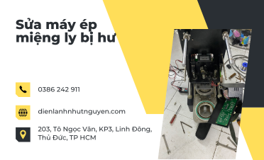 Sửa máy ép miệng ly bị hư